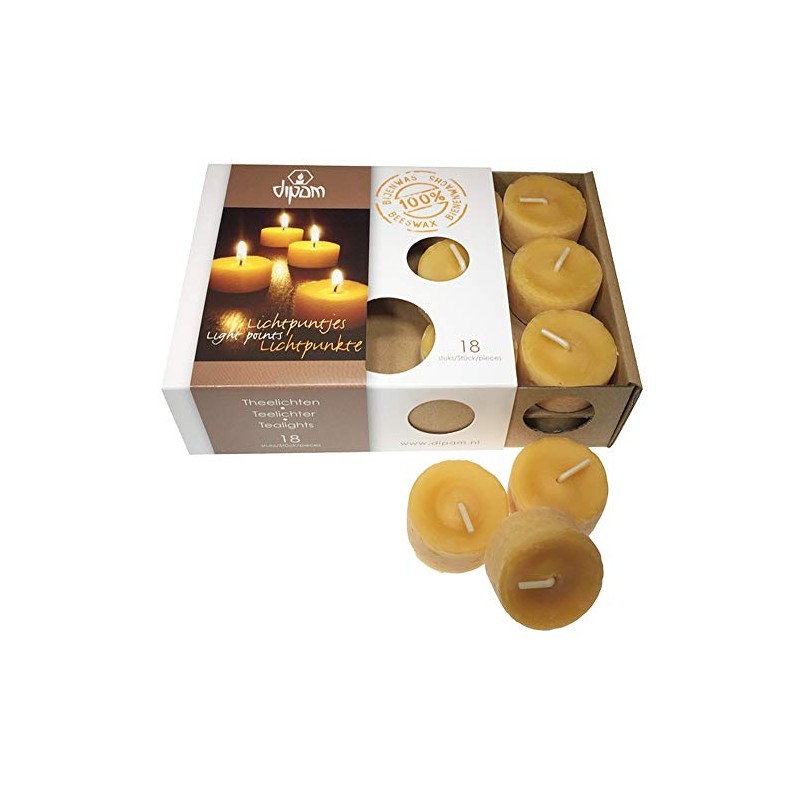 (Pack Of 5) Wood-knit-bee - 18 Tealights - TL18 -