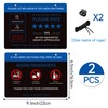2Pack Rideshare Car Sign, Double-Sided Waterproof and UV-Protected Tips Rating