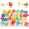 Wooden Puzzles for Toddlers, LENNYSTONE Wood Alphabet Number Shape Puzzles