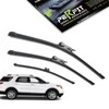 TOSTMOLT 3pcs Front+Rear Direct Fit Windshield Wiper Blades Compatible With