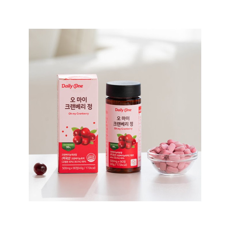 Daily One 데일리원 오 마이 크랜베리 정 요로건강 500mg X