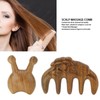 Massage Hair Comb Head Scalp Meridian Comb Y Shape Wooden