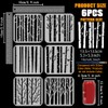 FINGERINSPIRE 6PCS Tree Trunk Stencils for Painting with Brush 5.9x5.9inch