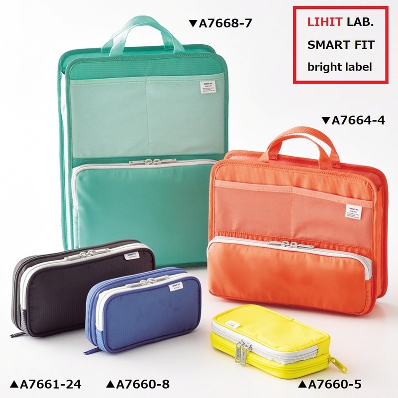 LIHITLAB Double Pen Case, 3.3 x 6.9, Blue (A7660-8) (A-7660-8)