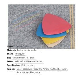 CampTek Tailors Chalk & Fabric Markers for Quilting - 10PCS Tailor's Chalk, 4PCS Heat Erasable Pens with 4 Refills, 3 PCS Sewing Fabric Pencils