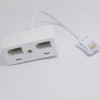 Casoter Double Telephone Socket Adapter, 1 BT Plug to Two