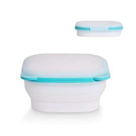 IZIDDO Silicone Food Storage Containers,Reusable Freezer Containers for Food Storage With Magnetic Lids,30 Oz Collapsible Lunch Box Keeps Fruits, Vegetables,Leftovers Fresh Longer