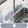 QualsValor stone sink mat for kitchen faucet splash guard,17.7''long quick