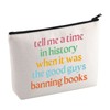 Banned Book Reader Makeup Bag Banning Book Lovers Gift Freedom