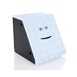 Face Bank Blue Dots Design Munching Money Box