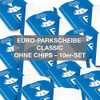 4business Pack of 10 Euro Parking Discs Classic 4 Languages