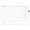 Daigo Notebook 2026 Schedule Book, Appointment Weekly Vertical A6 Black,