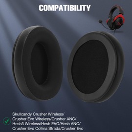 Yizhet 1 Pair Replacement Ear Pads Compatible with HyperX Cloud 2 / Cloud II Gaming Headphones with Premium Memory Foam (Gel)