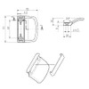 MS Beschläge® Plastic Balcony/Patio Door Handle in Various Colours