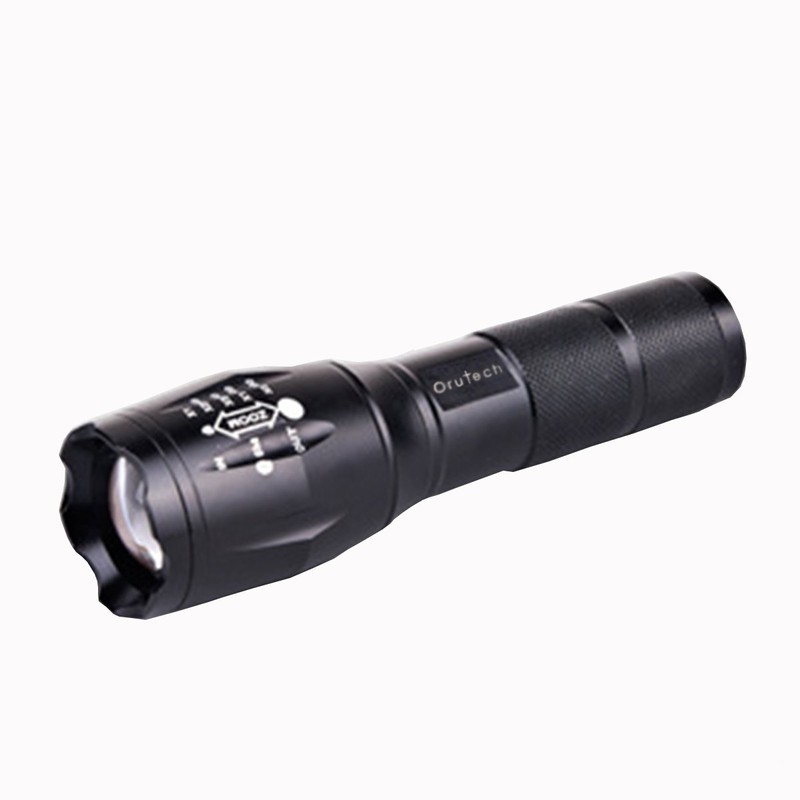 【Orutech】 ハンドライト 大 LED 超高輝度 ズーム式5モード 防災対策 2個セット ca100104a02n0
