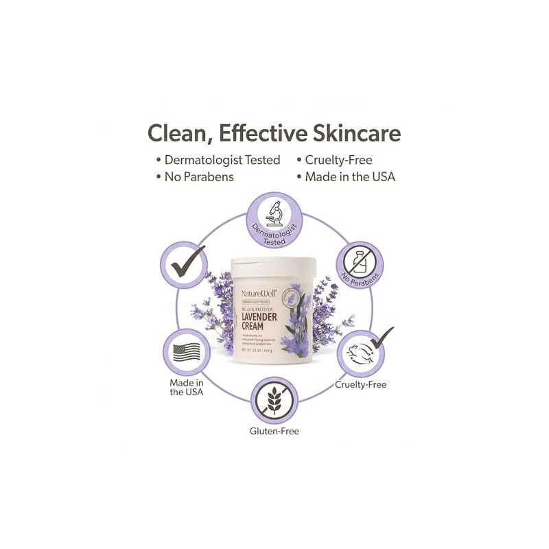 NATURE WELL Lavender Smooth & Soften Moisturizing Cream For Face,