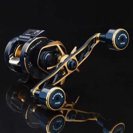 Gomexus CH130 Reel Handle, Daiwa (Daiwa) Shimano Bait Reel Compatible, Double Handle, Seaborg Saltiga IC Dedicated Double-Axis Reel, Handle Replacement, 5.1 inches (130 mm), Handle Knob Included, Deep Tylava, Jigging, Blues, Fishing, Left and Right