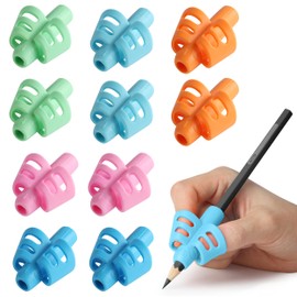 Mr. Pen- Pencil Grips for Kids Handwriting, 20 PCS (10 Finger Grips+10 Clips), Pencil Holder, Grippers, Pen Grip