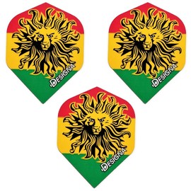 Designa Vuelos de Dardos Jamaican Iron Lion Zion, 75 micras (1 Juego)