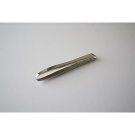 Kurata Seisakusho Special Selection Edomoto Hand Hammered Tweezers for Eyebrows, 0.1 inch (3 mm) Thickness
