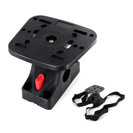 byhsports Fish Finder Mount Base with Mount Bracket, Removable Adjustable Boat Fish Finder Electronic Mount, Universal Marine Electronic Fish Finder Mount for Boat Canoe Kayak