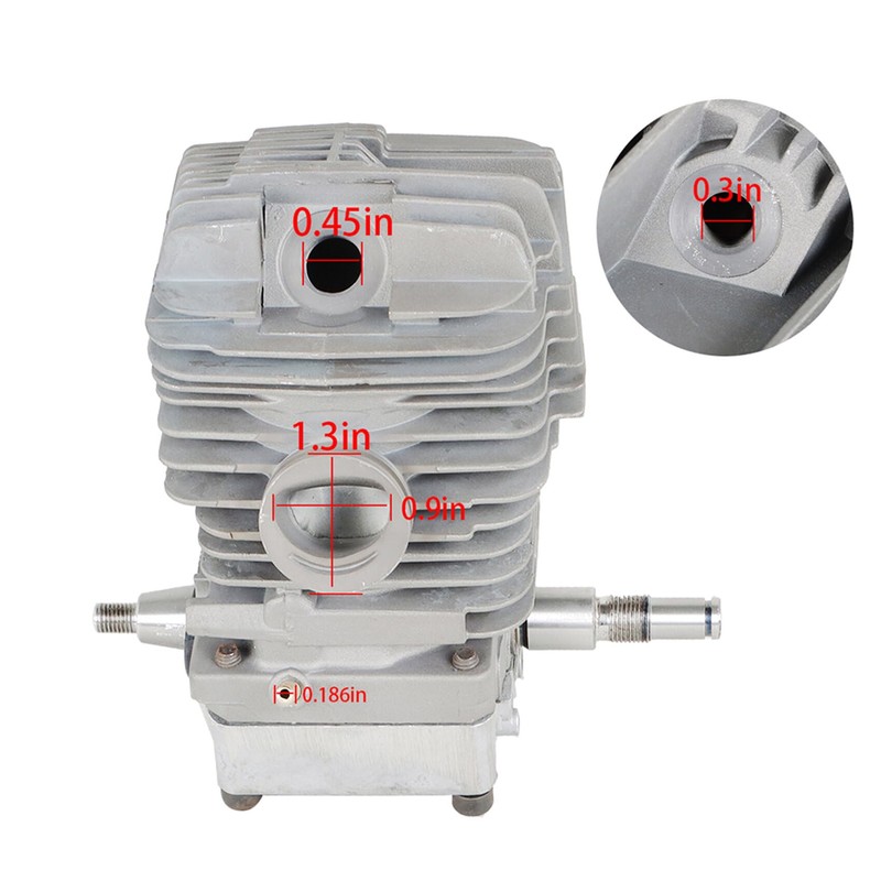 labwork 49mm Cylinder Piston kit with Spark Plug Decompression Valve