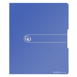 Herlitz 11205713 Ring Binder A4 Polypropylene 2 Ring Binder 2.7 cm Spine, 16 mm Capacity, Opaque Black 25 mm Filling Level 25 mm opak Blau