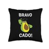 Avocado Bravocado Throw Pillow