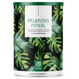 NATURTREU® Superfood Vegan Plant Ritual Powder, 300 g Smoothie Powder, Greens Powder with Wheatgrass, Barley Grass, Lucuma, Maca, Spinach, Moringa, Bacteria