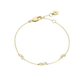 Fossil Ellis JA7288710 Women's Gold-Tone Brass Bracelet, One size, Brass, No Gemstone
