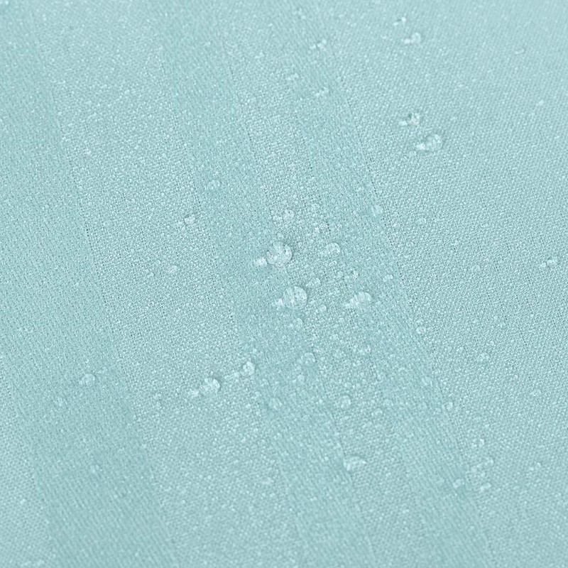 Simple&Opulence Solid Fabric Shower Curtain Liner with Hooks for Bathroom,