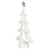 Mr Crimbo Christmas Tree Ornament Decoration White Ceramic Silver Star