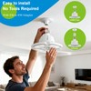 IDO LED Garage Lights Ceiling Fixture - 40W/60W/80W 11200Lm Super