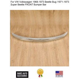 Autoparts Front Steel Bumper Bar Assembly Fits VW 1968-73 Beetle Bug /71-73 Super Beetle