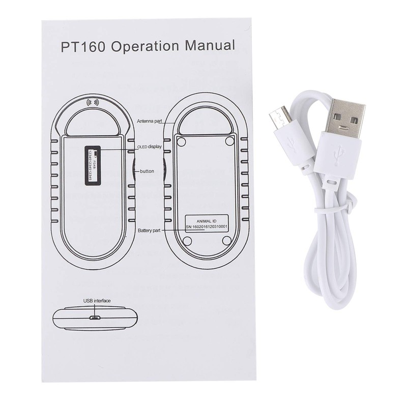 Microchip Reader, Pet Microchip Scanner, Uhf Reader, Suitable for Easily
