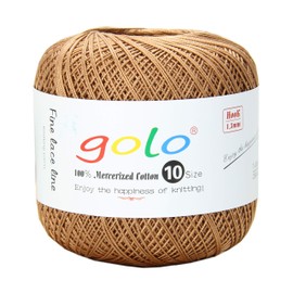 golo Crochet Thread Size 10 Yarn for Hand Knitting Crochet Yarn (Bronze-615)