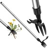 OFFCUP Stand Up Weeding Tool, Detachable Handle Weed Remover Tool,