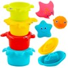 PHYLES Bath Toy, 9 Pieces Colourful Bath Toy, Baby Water
