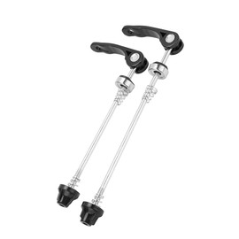 2 Set Bicycle Quick Release Quick Release Levers Front & Rear Aluminum Alloy Lightweight Wheel Parts Bike Maintenance Bicycle Repair Bicycle Quick Lever for Long Time Use (Black)