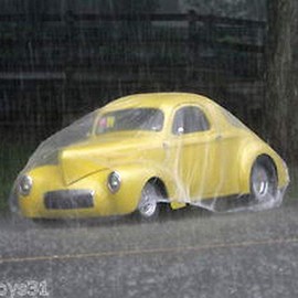 West Lake Car Essential Universal Disposable Clear Plastic Car Cover Shield Rain Snow Hail Dust Garage Great for SUV, Sedan, Sport Cars, Antique Cars, etc.