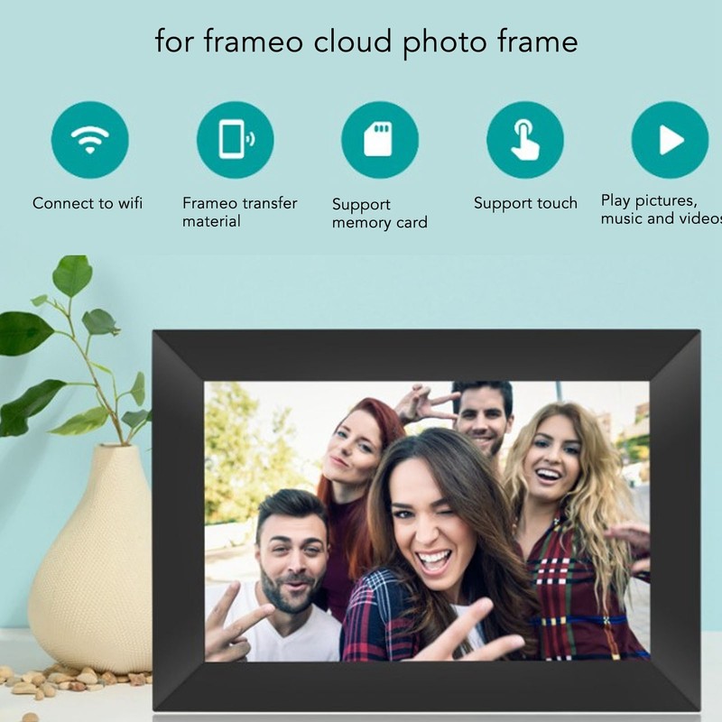 8 Inch Digital Photo Frame Multifunction WiFi IPS HD Touch