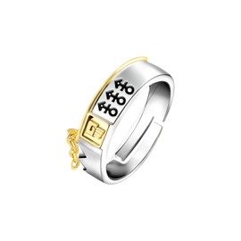 Hamish Anime JJBA Merch JoJo Kujo Jotaro Ring Jotaro Finger Ring Adjustable Anime Accessories Anime Props Creative Lightweight for Fans