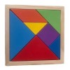 CASTILLO DIDÁCTICO 2 Tangram Rompecabezas De Madera 14pz 17x17cm. Didáctico