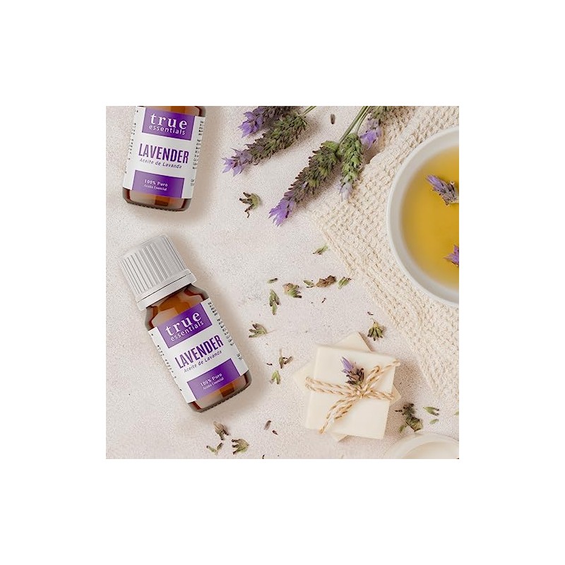 Lavender Oil, Aceite Esencial de Lavanda 15ml True Essentials. Colección