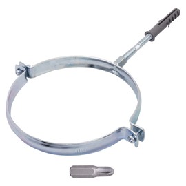 SKIR'CO (1 pc) Pipe Bracket for 160 mm Pipes, Pipe Support for Wall and Ceiling Mounting, Pipe Clamp