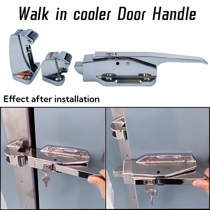 SIWRDTG Walk in Cooler Door Closer Complete Latch Kit, Walk
