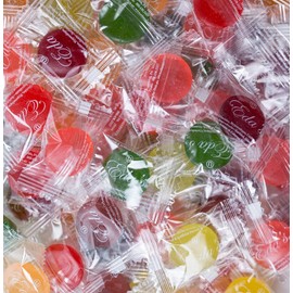 Eda's Sugar Free Mixed Fruit Hard Candy, individually wrapped, OU Parve, Uses Sorbitol, Low Sodium, 1 LB