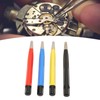 ZJchao 4pcs Scratch Brush Pen Set, Brass Steel Fiberglass Nylon