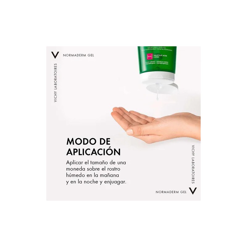 Gel De Limpieza Facial Vichy Normaderm 200 Ml
