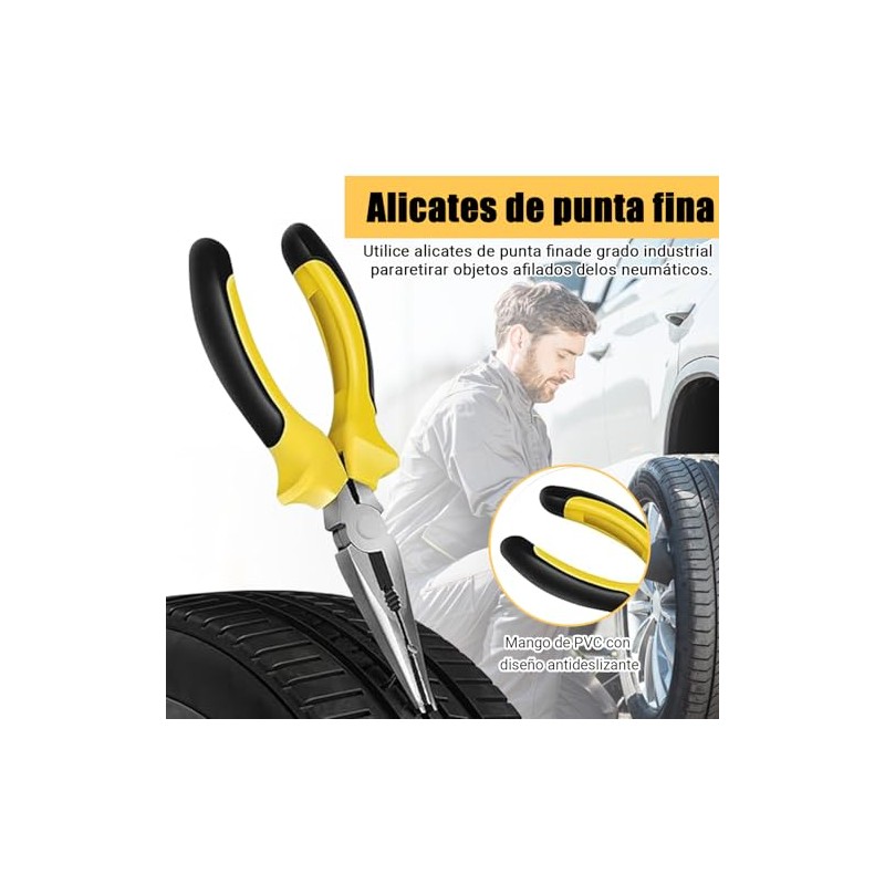 Kit de Reparación de Emergencia para Llantas de Moto, Kit
